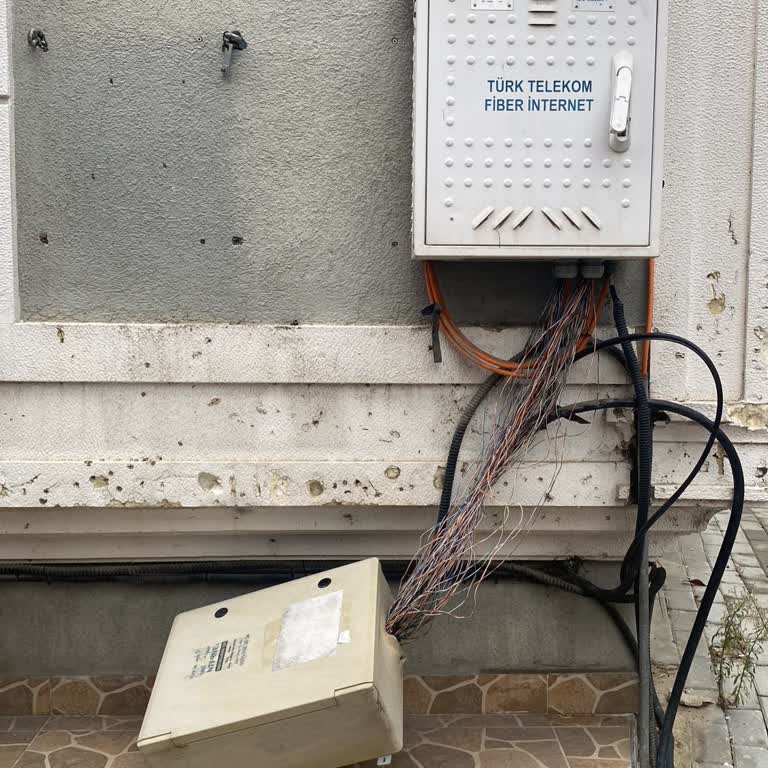 Bina Dış Cephesinde İzin Almadan Asılan Telekom Kabloları Güvenlik Ve Görünüm Riski Oluşturuyor