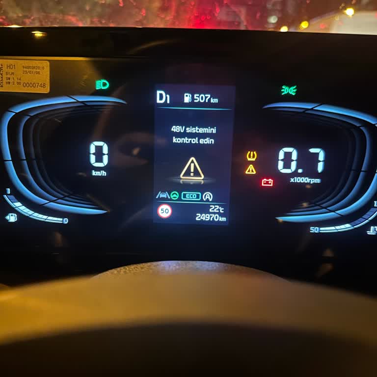 Kia Sportage 48V Akü Arızası İçin Garanti Ve İkame Araç Talebi