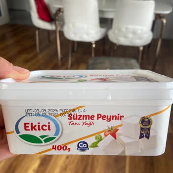 Ekici Tam Yağlı Süzme Peyniri Çamur Kıvamında, Sert İç Kısmı Ve İade Talebi