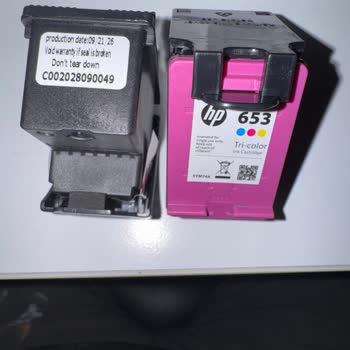 N11'de Şokfiyat.com Mağazasından Gelen Sahte HP 653 Kartuşların Orijinal Ürünle Değiştirilmesi