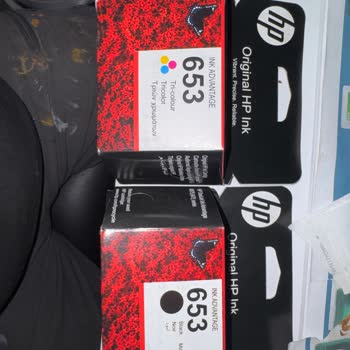 N11'de Şokfiyat.com Mağazasından Gelen Sahte HP 653 Kartuşların Orijinal Ürünle Değiştirilmesi