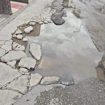 1449. Sokak’daki Bozuk Yol Ve Çukurlara Acil Çözüm Talebi