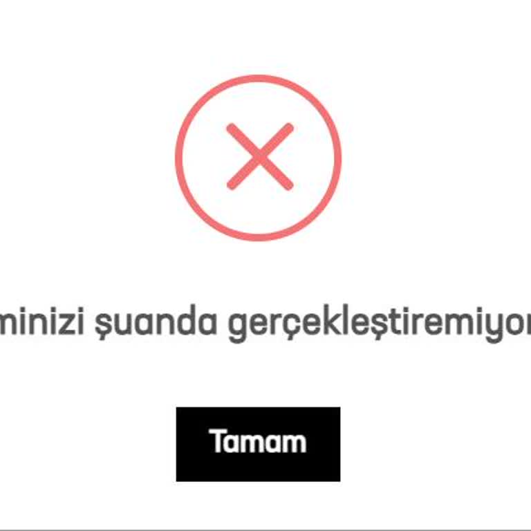 Passo Web Sitesinde Bilet Alırken Sürekli İşlem Hatası