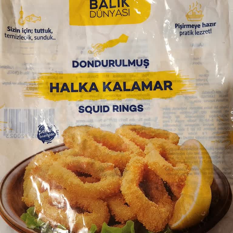 Kılıç Su Ürünleri'nde Balık Dünyası Dondurulmuş Halka Kalamarın Ambalajı Yanıltıcı
