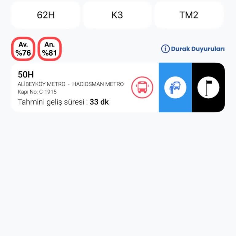 Alibeyköy Hacıosman 50H Otobüs Hattında Sürekli Sefer İptali Ve Gecikme Mağdurları