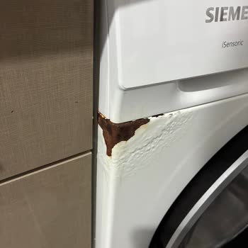 Siemens Çamaşır Makinesinde Kısa Sürede Paslanma Ve Boya Kabarması
