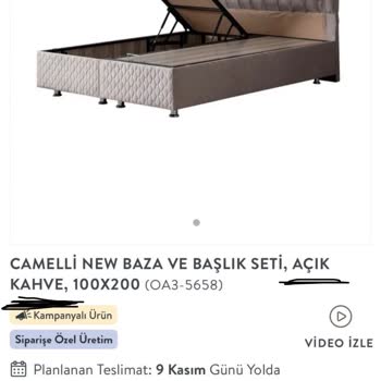 Açık Kahve Renkli Baza Ve Başlık Setinin Yanlış Koyu Kahverengi Renkte Teslim Edilmesi
