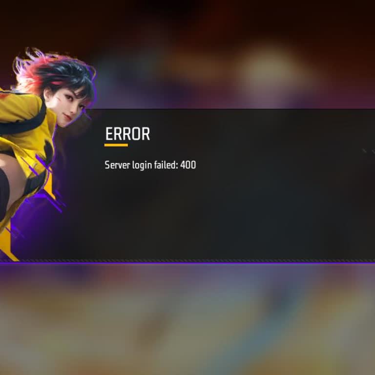 Free Fire MAX Login Error 400 on Vivo Phone