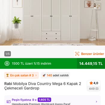 Hepsiburada’da Yanlış Kapak Teslimi Ve Tam Gardırop İade Zorunluluğu İtirazı