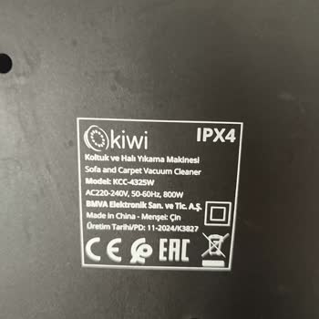 Kiwi KCC-4325W Koltuk Ve Halı Yıkama Makinesinin Garanti Servis Desteği Sağlanamıyor