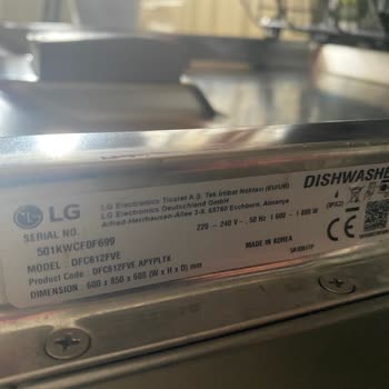 LG Bulaşık Makinesinde Dijital Panel Kabarması Garanti Kapsamı Dışında Bırakıldı
