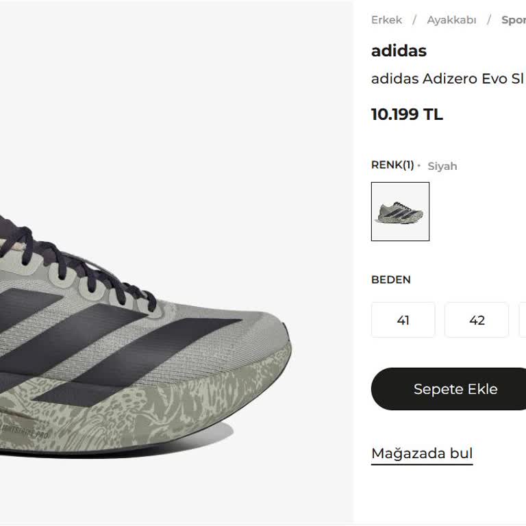 Adidas Adizero Evo Spor Ayakkabısının 2 Gün İçinde Taban Parçalanması Ve İade Talebi