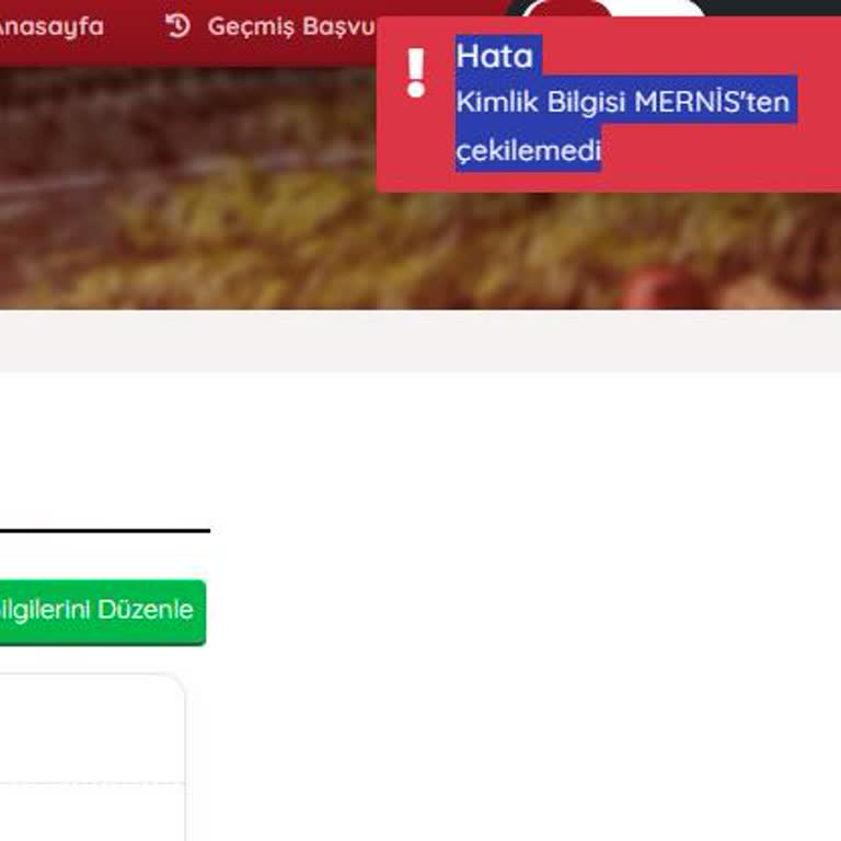 Mernis Çekilemedi Hatası Kayıt Sürecimi Engelliyor