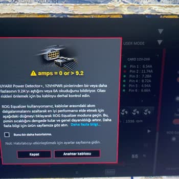 Asus ROG Astral RTX 5090 OC Güç LED Sorunu Ve Değişim Talebi