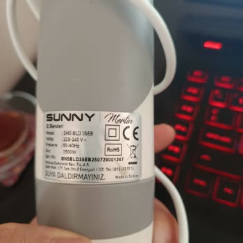 Sunny Merlin Blender Model SN5 BLD 35EB'de Üretim Hatası Ve Ücretsiz Kargo Talebi
