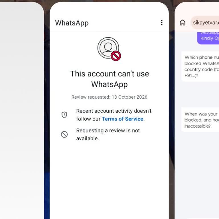 Please Unblock My WhatsApp Account
