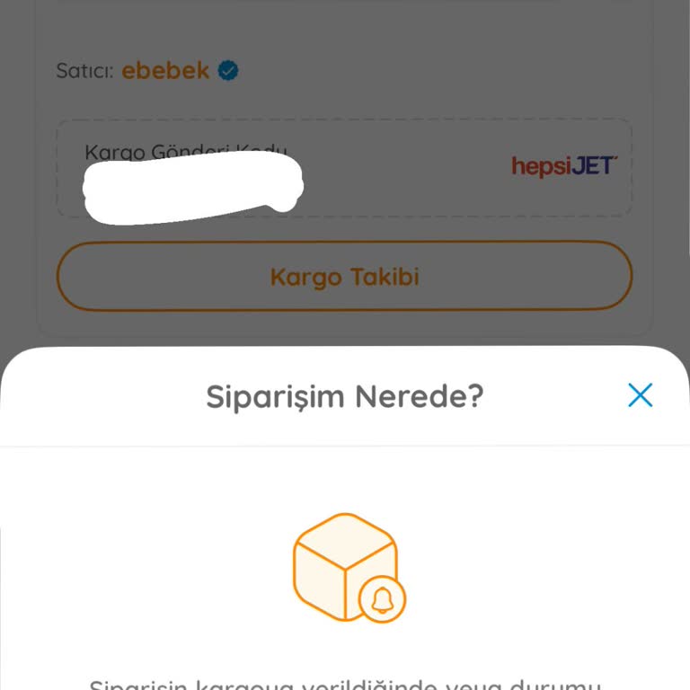 Ebebek’te Mont Beden Değişikliği Talebim İptal Edilemiyor Ve Kurye Yeniden Yönlendirilmesi Gerekiyor