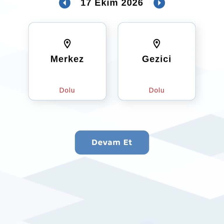 Ağrı Tüvtürk Randevu Sistemi Acil İşlem İçin Tüm Saatleri Dolu Gösteriyor