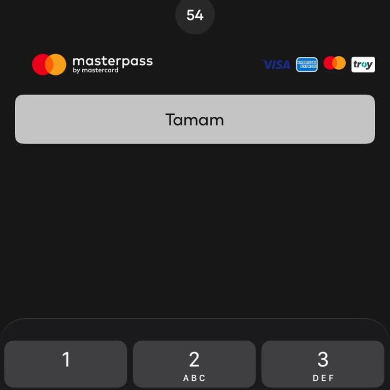 Masterpass SMS Doğrulama Gelmiyor Ve Kart Görüntüleme Sorunu