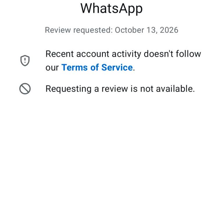 Lost Access to My WhatsApp Account: Request for Ban Review