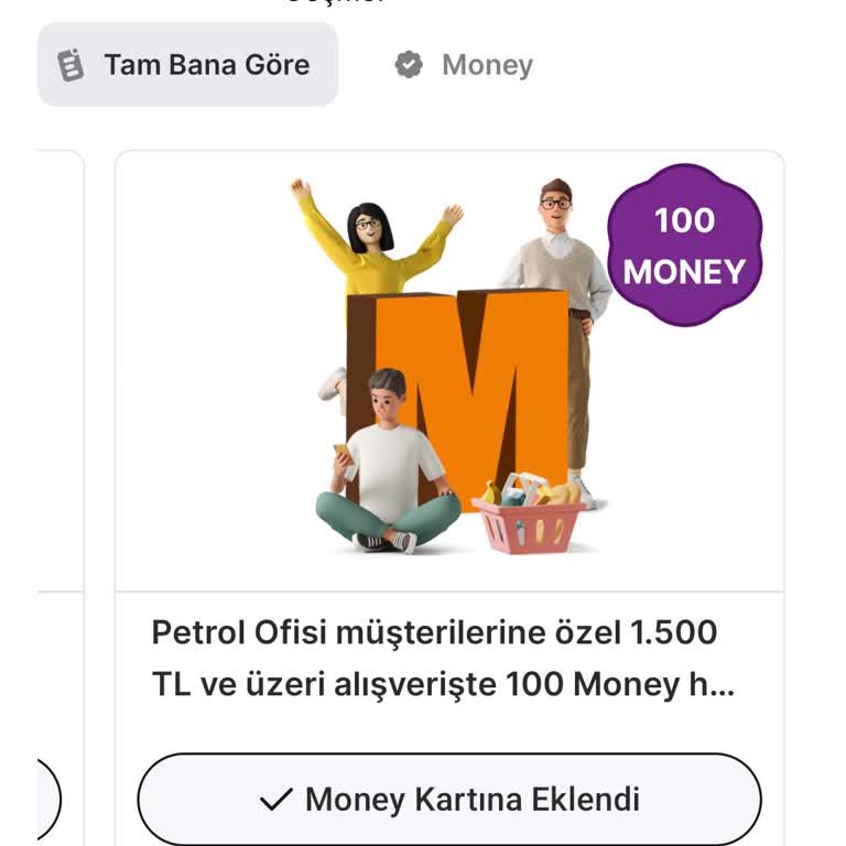 Kampanya Şartlarını Yerine Getirdiğim Halde 100 Money Puanı Yüklenmedi
