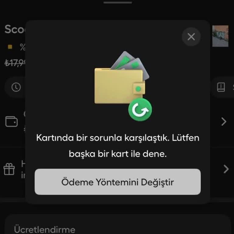 Martı Scooter Uygulamasında 100 TL Bakiye Olmasına Rağmen Yetersiz Bakiye Hatası