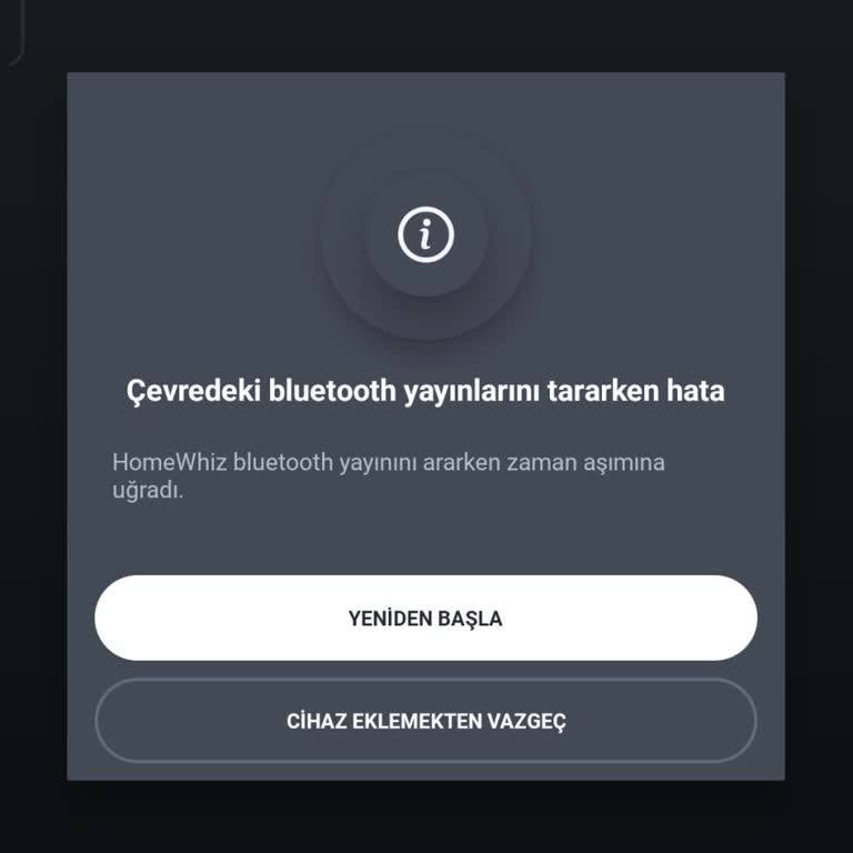 Arçelik Çamaşır Makinesi HomeWhiz Bağlantı Hatası Tekrarlıyor