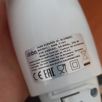 Sinbo El Blenderı İlk Kullanımda Kavrama Dişlisinin Erimesi Ve İade Talebi