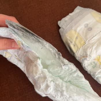 Migros Prima Premium Bebek Bezinde Yıpranmış Kenarlar Ve Siyah Lekeler