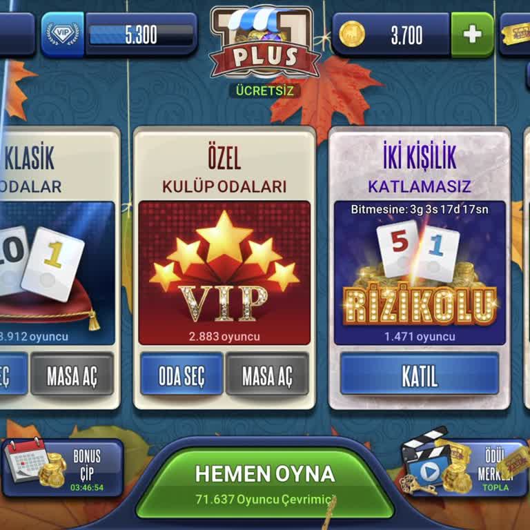 101 Okey Plus Uygulamasında Açıklanamayan Chip Düşüşü Ve Bonus Sürelerinin Uzunluğu