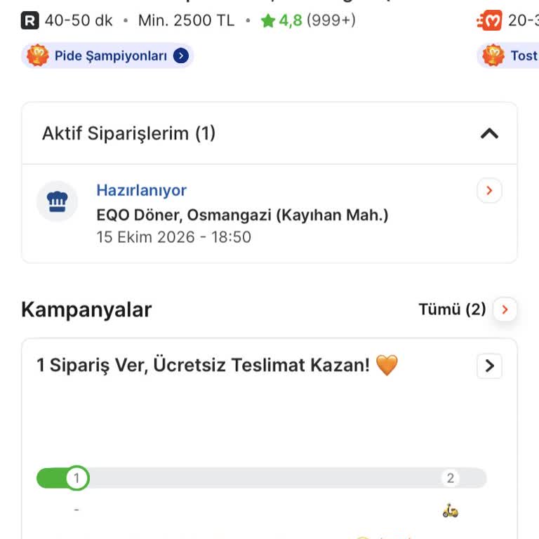 Migros Yemek'te Sipariş Hazırlanıyor Kaldı, Canlı Destek Erişilemedi Ve İade Talep Ediliyor