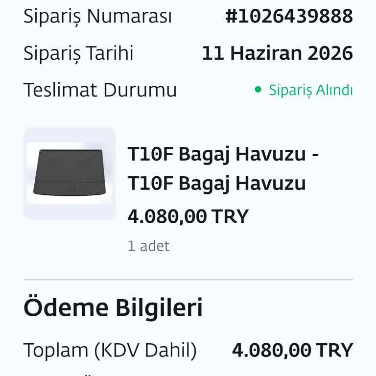 Togg Bagaj Havuzu İadesi 4.080 TL Geri Ödeme Bekliyor