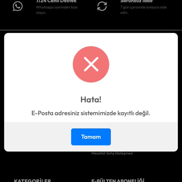 E‑posta Adresi Silindiği İçin Hesap Ve Kargo Takibi Sağlanamıyor: Violon