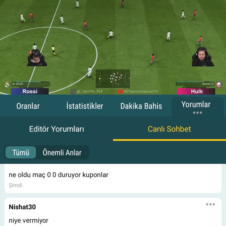 Nesine E-Spor Kuponunda Yanlış Skor Gösterimi Nedeniyle Maddi Kayıp Şikayeti