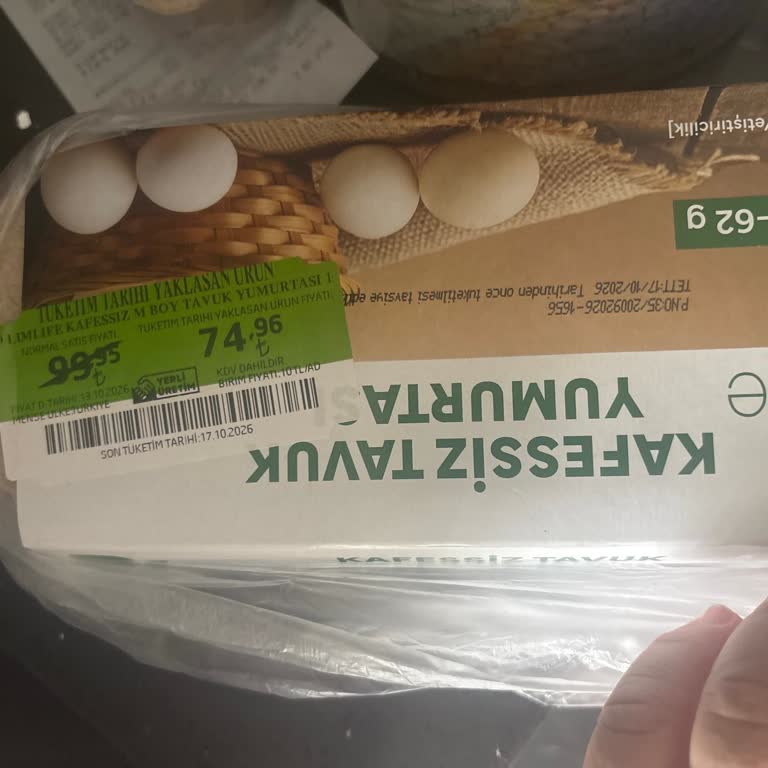 Taze Ürün Ödediğim Siparişte Son Tüketim Tarihli Yumurta Gönderildi