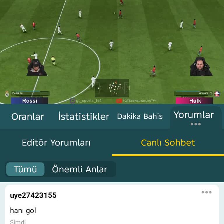 Canlı Yayında Skor Hatası 1.5 Üst Bahisim Yanlış Kaybına Yol Açtı
