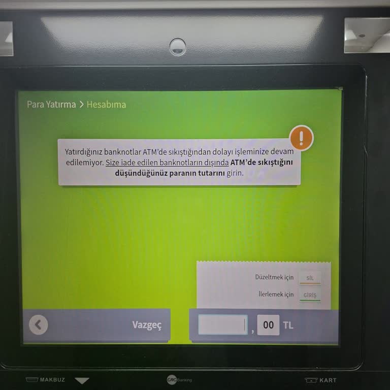 Garanti BBVA ATM'inde 19.600 TL Para Sıkışması Ve Geciken Geri Ödeme Süreci