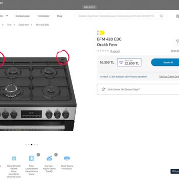 Beko Ocaklı Fırının Teknik Çizimle Uyuşmayan Arka Delik Eksikliği Ve Değişim Talebi