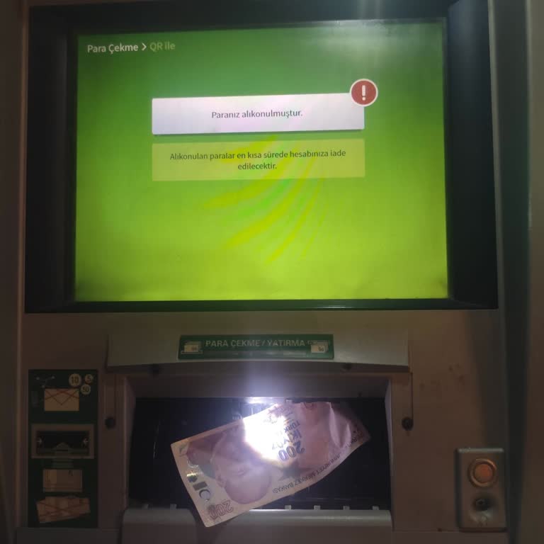 Garanti BBVA ATM'de 200 TL Eksik Para Çekimi Ve Hızlı İade Talebi