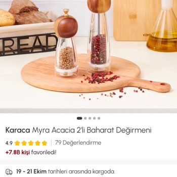 Karaca Tuzluk Karabiberlik Setinde Eksik Parça, Bozuk Mekanizma Ve Kupon Kullanılamama