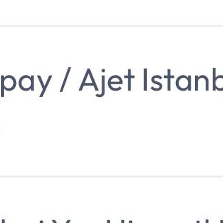 Ajet'te Ödeme Çekildi, Bilet Kesilmedi, İade 10 İş Günü Sürecek