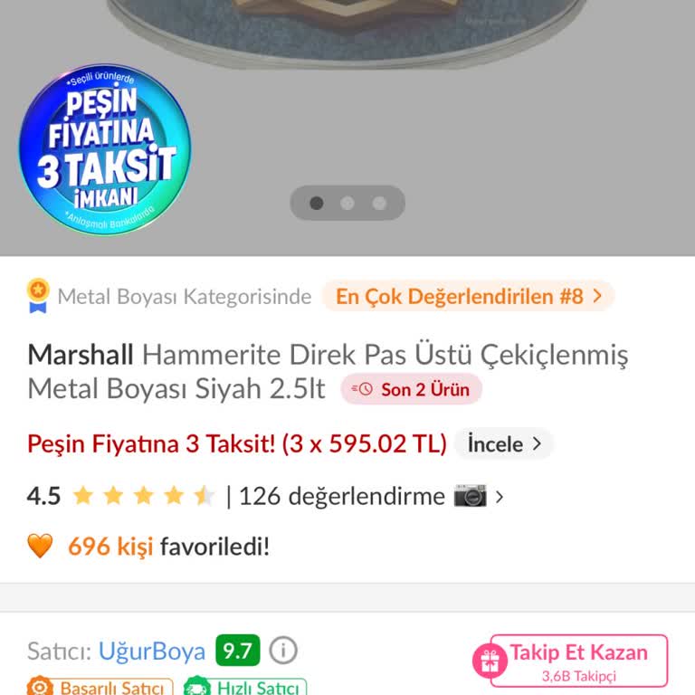 Trendyol Hasarlı Marshall Boyası Ücret İadesi Ve Değişim Talebi