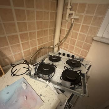 Alveus Marka Sıfır Alınmış Dörtlü Cam Ankastre Ocağının Hatalı Montajı Ve Gaz Kaçağı
