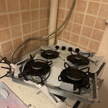 Alveus Marka Sıfır Alınmış Dörtlü Cam Ankastre Ocağının Hatalı Montajı Ve Gaz Kaçağı