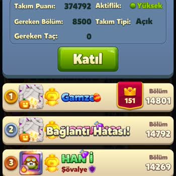 Royal Match Hesabımda Takıma Katılamama, Bağlantı Hatası Ve Kazançların Geri Dönüş Sorunu