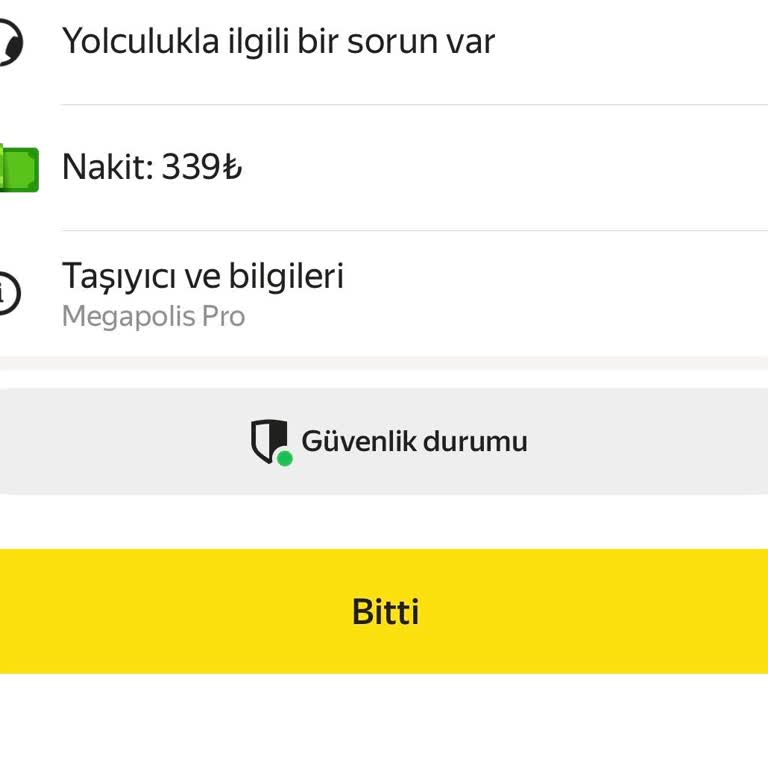 Yandex Go’da Gösterilen Ücret Ve Çekilen Tutar Arasındaki Farktan İade Talebi