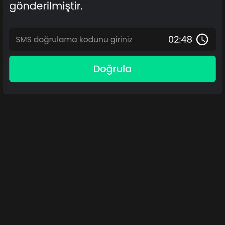 Bitay Hesabına SMS Doğrulama Kodu Gelmiyor