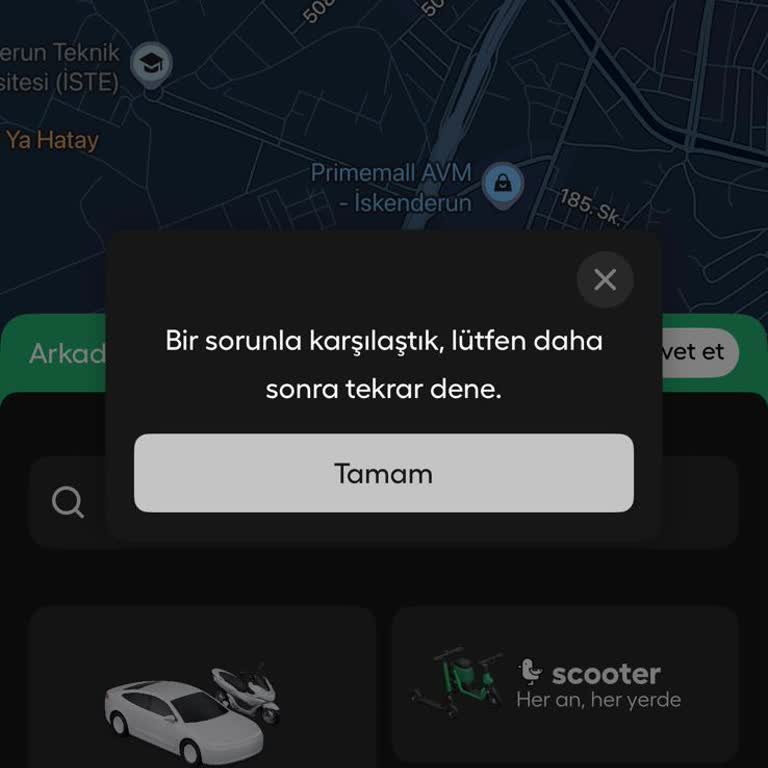 Martı Tag Hesabımda 2500 TL Yükledim, Yolculuk Başlatılamıyor