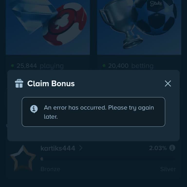 Stake.com Monthly and Weekly Bonuses Missing From Account