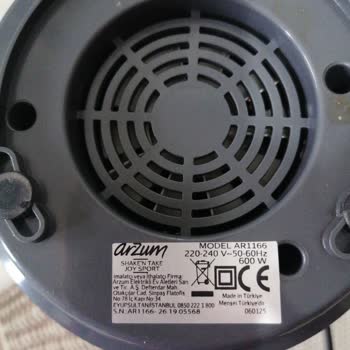 Kısa Sürede Duman Çıkarıp Parçalanan Arzum Blender İçin Ücretsiz Değişim Talebi